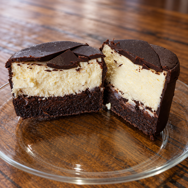 Chocolate Brownie Cheesecake.