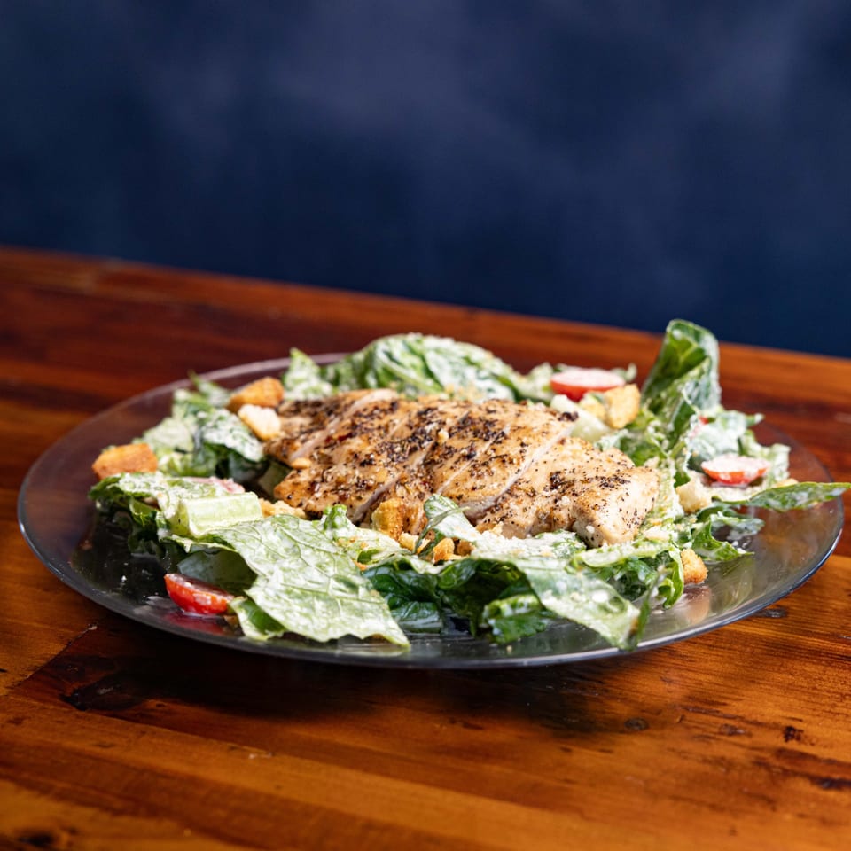 Chicken Caesar salad.